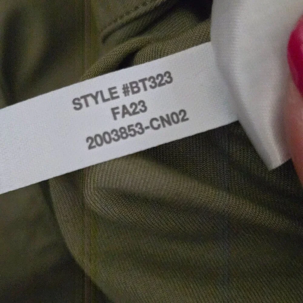 J.Crew Cotton Blazer Jacket Olive Gold Buttons 2023 Sustainable Size M